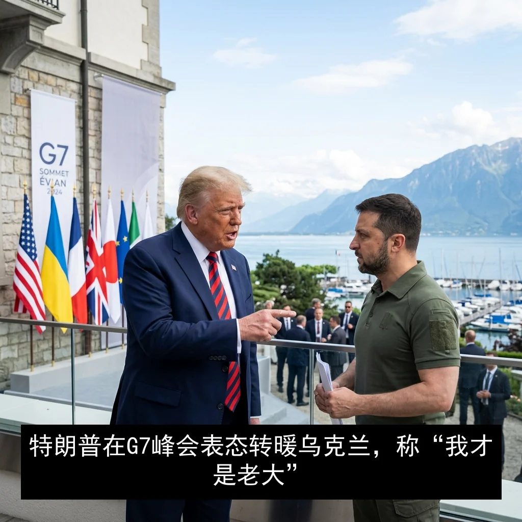 特朗普在G7峰会表态转暖乌克兰，称“我才是老大”